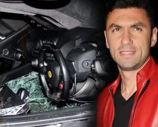 Burak Yılmaz’ın kazası kamerada