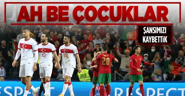 Dünya Kupası hayaline veda! Portekiz 3-1 Türkiye | MAÇ SONUCU