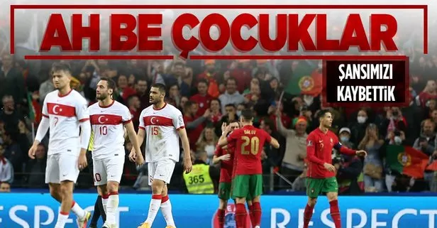 Dünya Kupası hayaline veda! Portekiz 3-1 Türkiye | MAÇ SONUCU