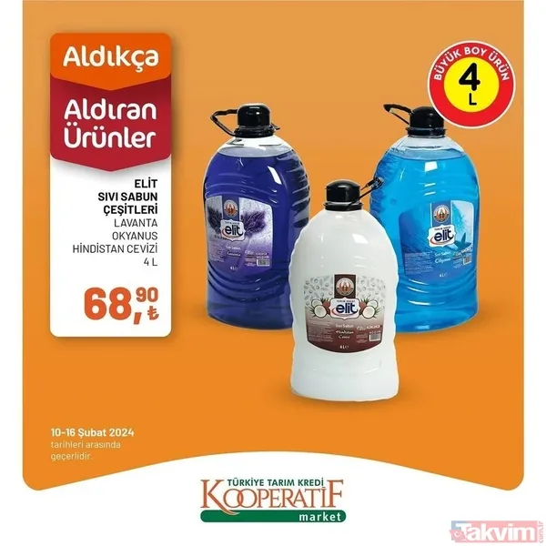 Tarım Kredi market 10-16 Şubat fiyat listesi! 41 üründe dev indirim! Peynir, 94.90 TL, Çay 54.90 TL, 6'lı kağıt havlu 54.90 TL... - 48
