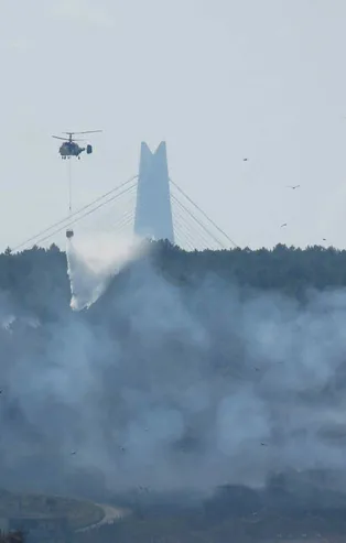 Riva'da orman yangını