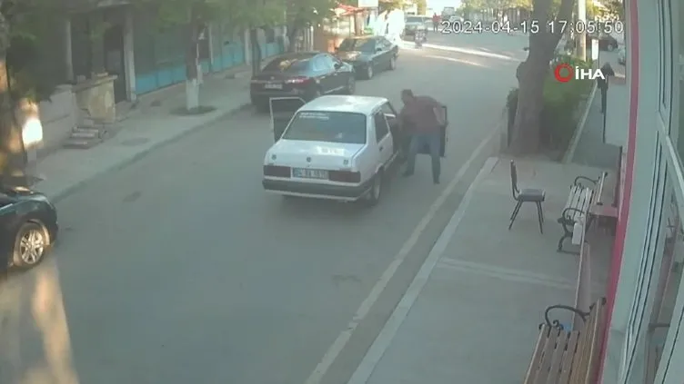 Silivri’de kahvehaneye av tüfeğiyle saldırı kamerada