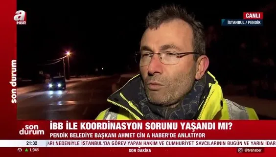 Pendik Belediye Başkanı Ahmet Cin’den canlı yayında bomba iddia: İBB kum yerine tuz verdi