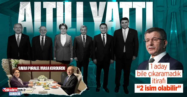 6'lı masa anlaşamadı! Ahmet Davutoğlu'ndan itiraf gibi sözler: İki aday çıkabilir