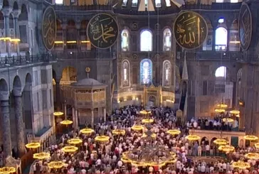 Ayasofya’da Haniye için gıyabi cenaze namazı kılındı