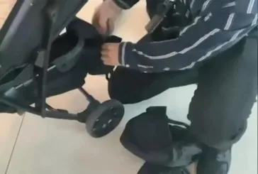 Bebek arabasından külçe altın çıktı!