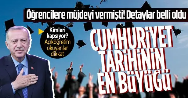 Başkan Erdoğan müjdeyi verdi: Cumhuriyet tarihinin en büyük öğrenci affı Meclis’e geliyor! Detaylar ortaya çıktı