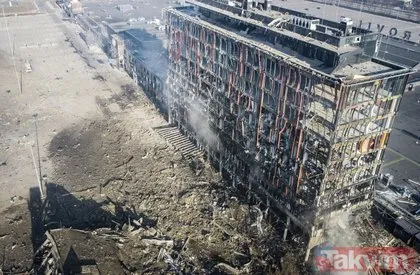 Kiev’de AVM bombalandı! Rusya-Ukrayna savaşında dehşet kareleri...