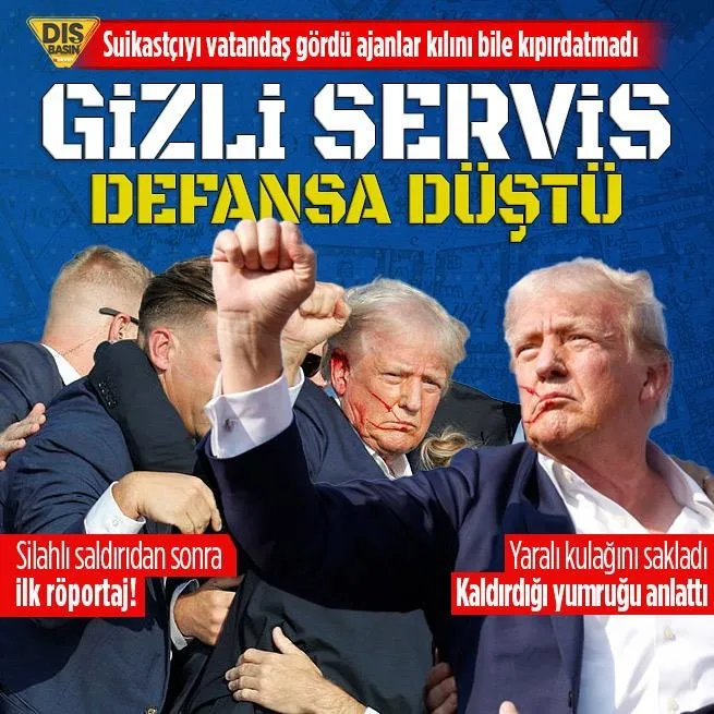 Trump suikast girişiminden sonra ilk röportajını verdi: O anı bir de kendisi anlattı! Gizli Servis baskı altında