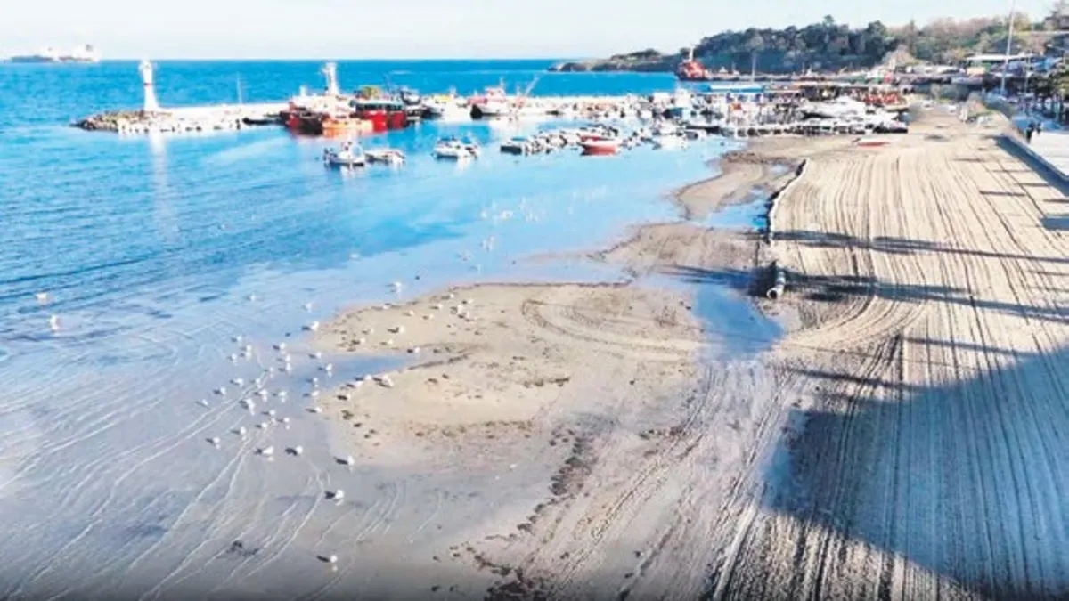 Marmara’da korkutan görüntü: Deniz 20 metre çekildi