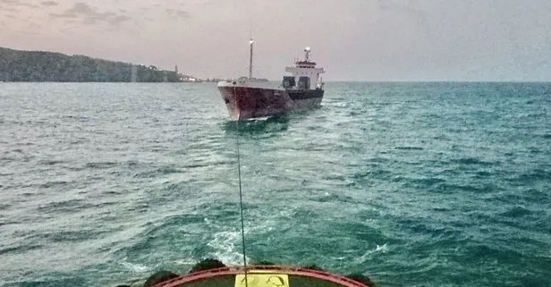 İstanbul Boğazı’nda arızalanan kargo gemisi Büyükdere’ye demirletildi!