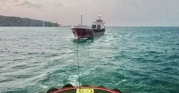 İstanbul Boğazı'nda arızalanan kargo gemisi Büyükdere'ye demirletildi!