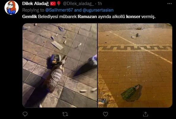 CHP'li Gemlik Belediyesi'nin düzenlediği konserde skandal görüntüler! Her yer bira şişesi ile doldu-6