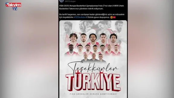 Başkan Erdoğan'dan 12 Dev Adam'a tebrik