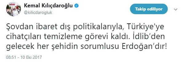 Kılıçdaroğlu'nun İdlib çelişkisi-1