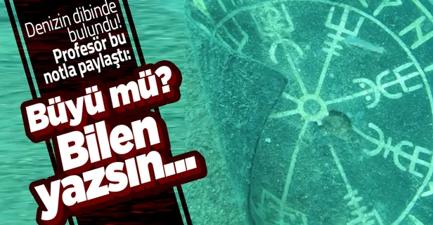 Antalya'da denizin dibinde bulundu! Profesör sosyal medya hesabından bu notla paylaştı: Bu büyü mü?