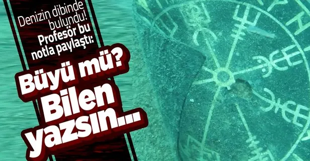 Antalya’da denizin dibinde bulundu! Profesör sosyal medya hesabından bu notla paylaştı: Bu büyü mü?
