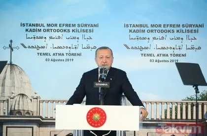 Başkan Erdoğan, Süryani Kilisesinin temelini bu sözlerle attı: İstanbul için yeni bir zenginlik