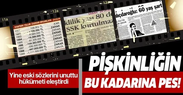 Kılıçdaroğlu’nun emeklilikte yaşa takılanlar hakkındaki sözlerine AK Parti’den sert tepki!