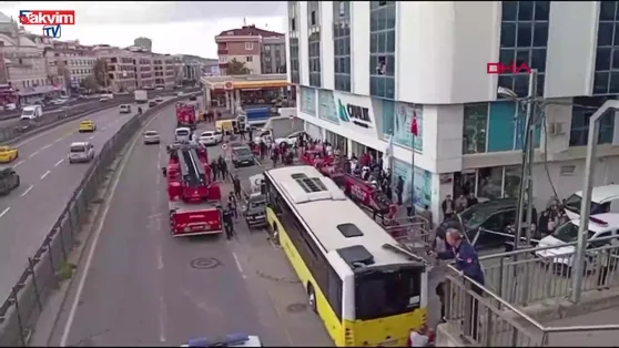 Çekmeköy Çamlıkta İETT otobüsü durağa daldı: 1 ölü, 4 yaralı!