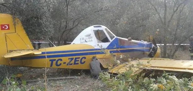 Balıkesir’de uçak düştü!