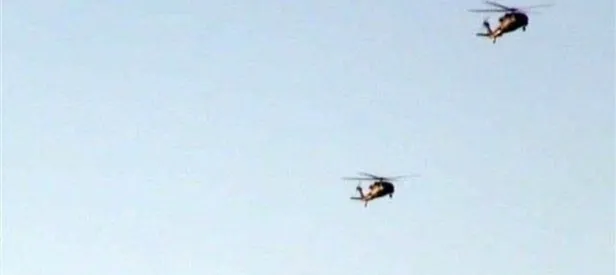 Helikopterler peş peşe havalandı!