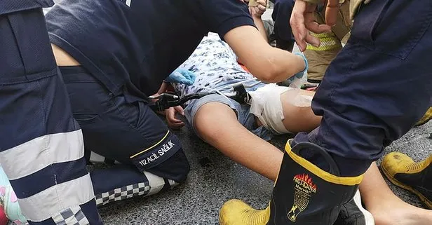 İstanbul’da feci olay! Küçük çocuğun bacağına gidon saplandı