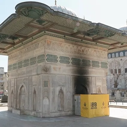 İstanbul’un 3 asırlık Tophane Çeşmesi’nde ateş yaktı: O şüpheli tutuklandı