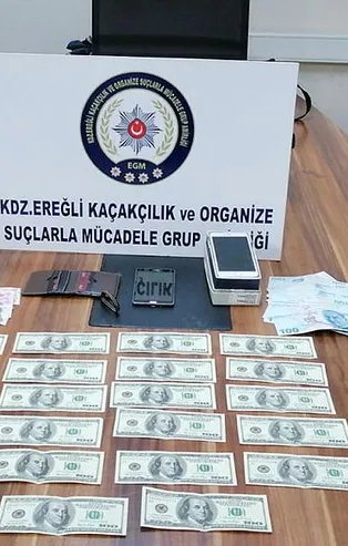 Zonguldak'ta sahte dolar operasyonu