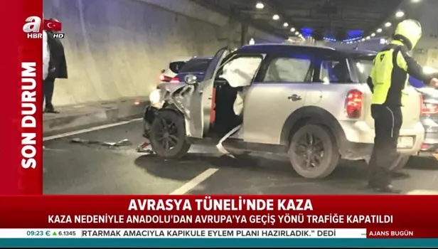 Avrasya Tüneli'nde kaza