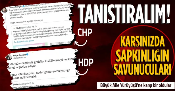 LGBT'e sapkınlığına için yapılan Büyük Aile Yürüyüşü'ne karşı kirlik ittifak! CHP, HDP ve muhalif sanatçılar el ele! Mabel Matiz, Edis...