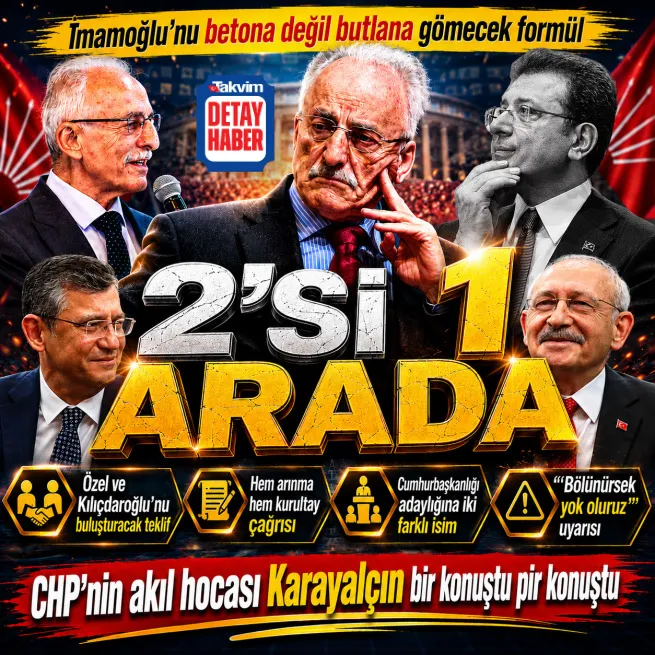 Karayalçın’dan Kılıçdaroğlu ve Özel’e çağrı: Arınma da kurultay da olabilir | İmamoğlu’nu çizdi | Adaylık için 2 isim