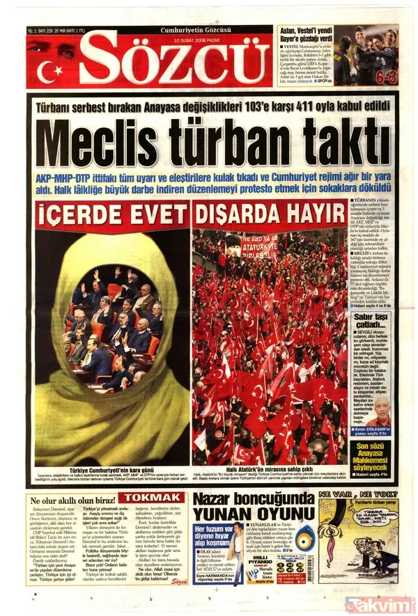 Bu günlere kolay gelinmedi! İşte 2008'de başörtüsüne karşı atılan utanç manşetleri - 14