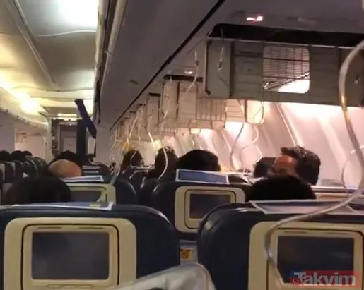 Uçakta bir anda onlarca yolcunun burnu kanadı!