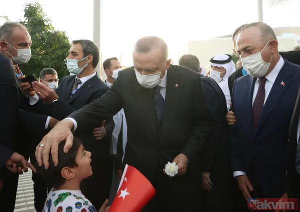 Başkan Recep Tayyip Erdoğan Dubai'de: Türk bayrakları ve mehteran takımlı coşkulu karşılama - 1