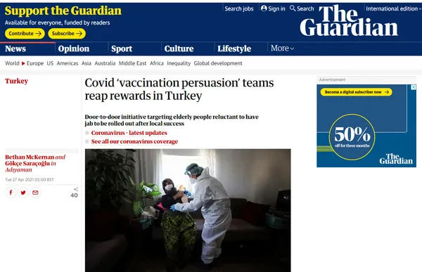Aşı ikna timleri İngiliz basınında! The Guardian: Büyük başarı!-3
