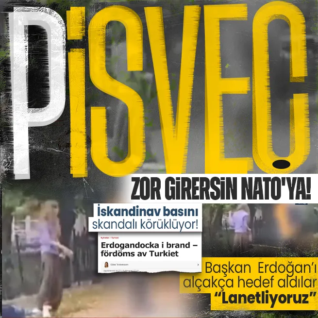 Stockholmde skandal! Başkan Erdoğanı hedef aldılar... Türkiyeden sert tepki