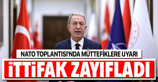 Son dakika: Milli Savunma Bakanı Hulusi Akar'dan NATO Toplantısı sonrası açıklama: Müttefiklerimizi uyardık