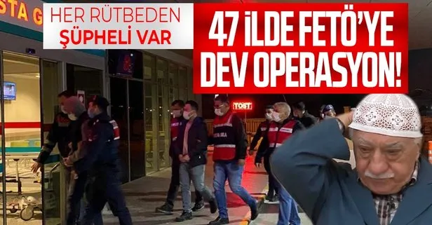 İzmir merkezli 47 ilde FETÖ'ye ağır darbe!