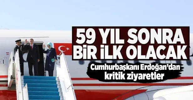 Cumhurbaşkanı Erdoğan 5 ülkeye ziyaret