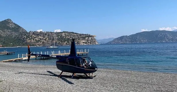 Marmaris’te helikopterin indiği plajın işletmecisi: Bir tane bile toz kalkmadı
