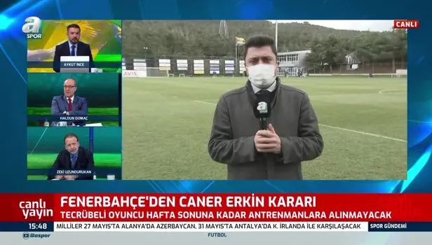 Fenerbahçe'de Caner Erkin antrenmana katılmadı