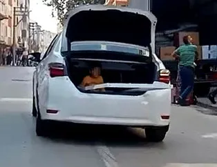 Trafikte şoke eden manzara! Görenler gözlerine inanamadı