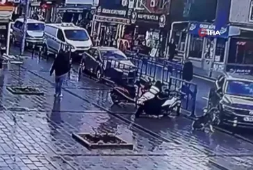 Ataşehir’de motosiklet hırsızlığı kamerada