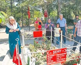 Şehide sevgi seli
