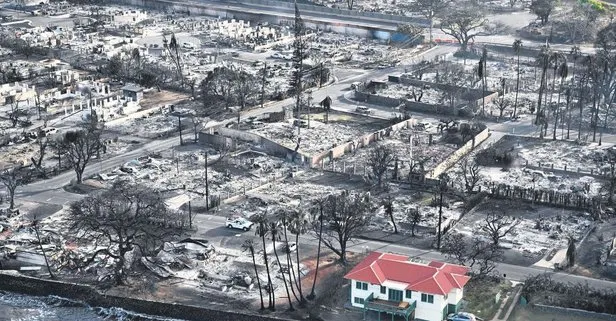 Hawaii yangın yeri! Geride yüzlerce ölü ve küle dönmüş evler kaldı