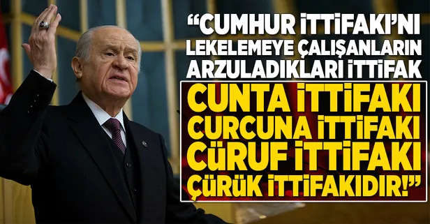 Bahçeli'den CHP-HDP'ye sert çıkış
