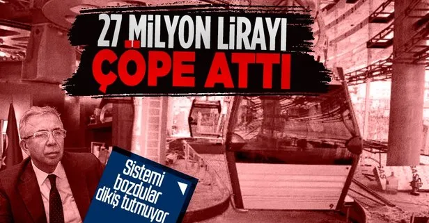 SON DAKİKA: Ankara Büyükşehir Belediyesi 27 milyonu çöpe attı! Şentepe teleferiği yeniden bozuldu