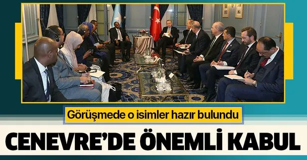 Başkan Erdoğan, Cenevre’de Somali Başbakanı Kayre’yi kabul etti