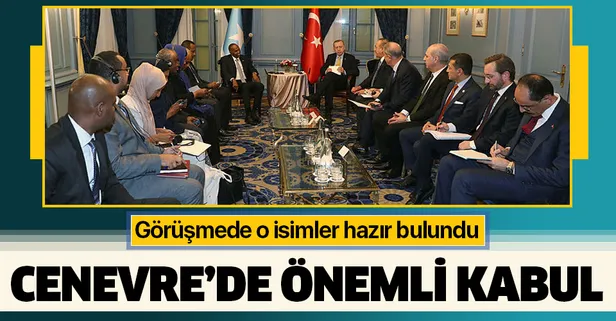 Başkan Erdoğan, Cenevre’de Somali Başbakanı Kayre'yi kabul etti